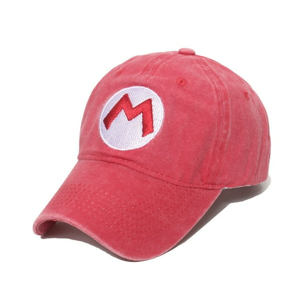 Gorra de béisbol con visera para hombre y mujer, gorro de lona lavada con protección solar, tocado de dibujos animados, regalos para x-mas, Super Bros