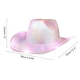 thumbnail image 4 of Sombrero De Vaquero Disfraz De Niña De Vaca Light Up Cowgirl Hat Sombrero De Vaquero Colorido Halloween Christmas Cow Girl Dress Up Accesorios De Disfraces Sombreros De Fiesta ANGGREK Otros, 4 of 8