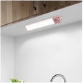 thumbnail image 4 of Iluminación LED para gabinete con sensor de movimiento PIR, recargable por USB, imán fuerte, 16 LED, luces LED de noche triangulares para dormitorio, cocina, lavanda, 4 of 5