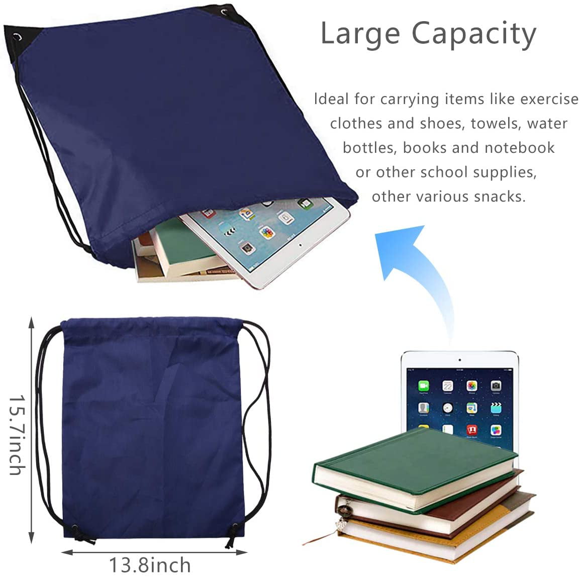 Large Nylon Gym String Gift Backpack for Tie-dye Drawstring Bags Bulk for Kids