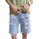 thumbnail image 1 of Pantalones Cortos De Mezclilla Rasgados De Moda Para Hombres, 1 of 7