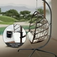 thumbnail image 6 of Jese Stainless Steel Egg Hanging Chair with Stand, 6 of 8