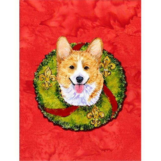 28 x 40 In. Corgi Flag Canvas, House Size