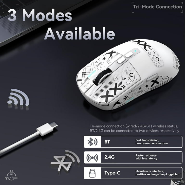 ラットマウス 楽天市場】ATTACK SHARK R6 39g超軽量マウス、8000Hz、PixArt