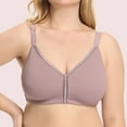 thumbnail image 3 of Bigersell Bandeau Sports Bra Women Seamless Push Up Lace Sports Bra Comfortable Breathable Tops Underwear Women's Plus Size Full Coverage Bra, Style 8566, Purple 36C, 3 of 9