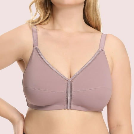 

symoid Womens Bra- Seamless Lace Comfortable Breathable Push Up Sexy Sports Bra Underwear Purple 75F