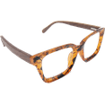 thumbnail image 3 of EYEGEMS Brand Eyeglasses +3.00 Women Eco Friendly Sustainable  Reading Glasses  Ladies Walnut Wood Amber Brown Tortoise 0552, 3 of 7