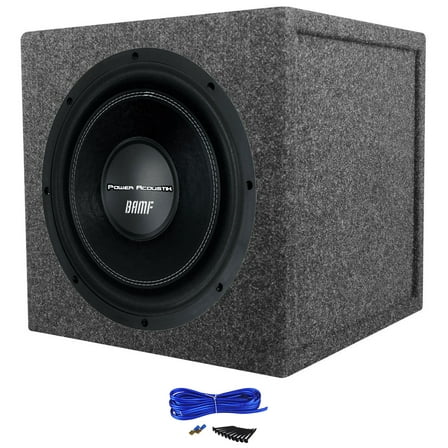 Power Acoustik BAMF-124 12" 3500w Car Audio Subwoofer Sealed Sub Box Enclosure