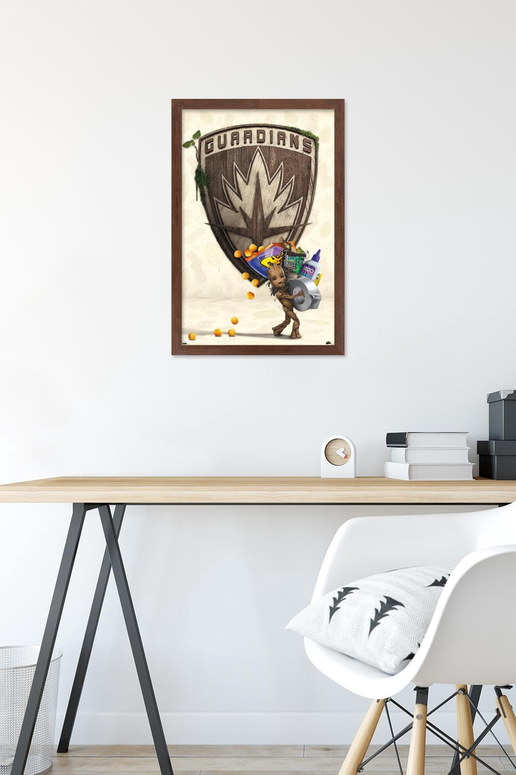 Marvel I Am Groot - Up to Something Wall Poster, 14.725" x 22.375" Framed