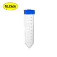 thumbnail image 1 of Tubos de centrifugado cónicos de plástico de 45ml con tapa de tornillo azul, paquete de 10, 1 of 5
