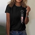 thumbnail image 6 of Tittly T Shirts for Women Graphic Tees 4th Of July Oversized Shirt Women Casual Printing Short Sleeves ROUND Neck Loose T Shirt Blouse Tops Tshirts Shirts Spring Tops for Women Black XL, 6 of 8