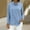 Light Blue, variant on Women's Long Sleeve Cowl Neck Sweater Pullover Turtleneck Casual Loose Sweatshirts Tunic Tops