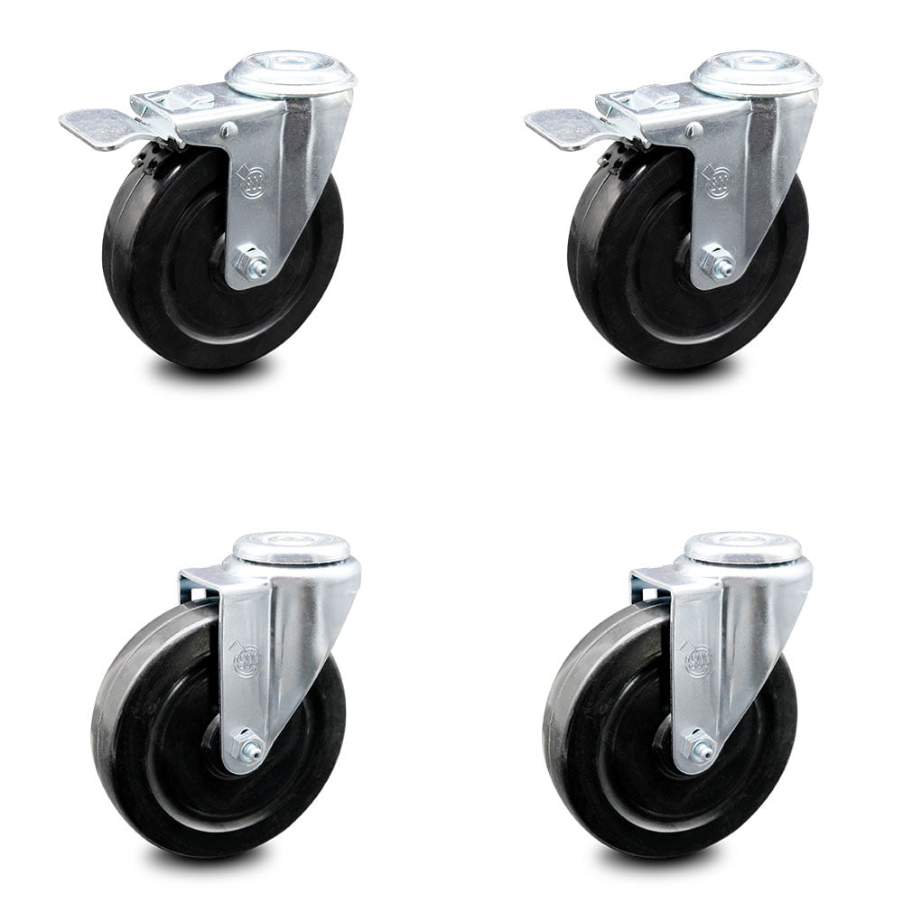 Locking Bed Frame Casters With Sockets, Bed Frame Replacement Wheel Caster Roller With Lock Brake Socket Sleeve