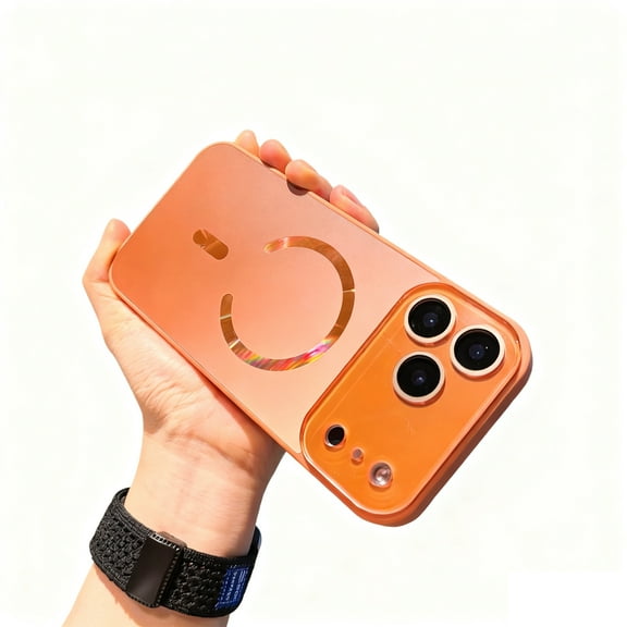 Allytechgroup for iPhone 17 Pro Max Case, Compatible with Magsafe Shockp-Absorbent Soft TPU Back Cover Camera Protective Luxury Bumper Rugged Phone Case for iPhone 17 Pro Max, Orange