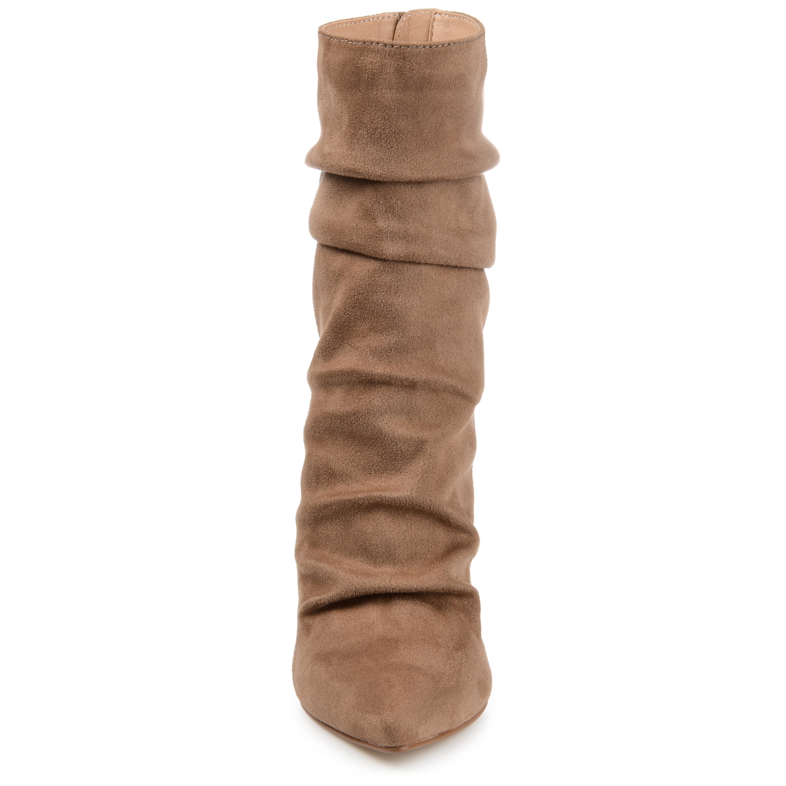 Journee Womens Markie Back Heel Zip Stiletto Booties, Widths Available
