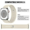 thumbnail image 4 of SOLOLUP Elastic Silicone Loop Strap for Apple Watch Bands 44mm 45mm 38mm 40mm 49mm 42mm 41mm for Women Men, Adjustable Breathable Sport Bands Wristbands for iWatch Series Ultra 8 7 SE 6 5 4 3 2 1, 4 of 10