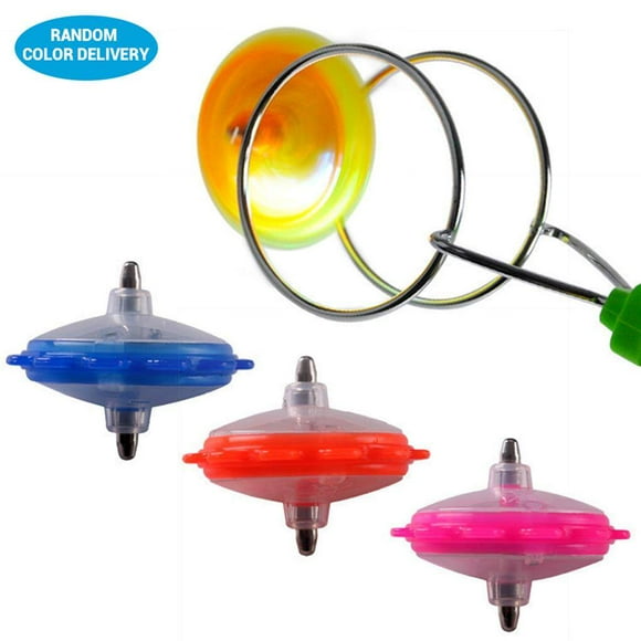 3pcs Random Color Magnetic Spinning Wheel Colorful Bright Gyro LED Play Kids Gifts