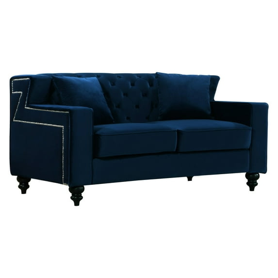 Meridian Furniture Inc Harley Velvet Loveseat