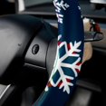 thumbnail image 5 of Christmas Snowflakes 14.5 Inch Printing PVC Leather Car Wheel Cover Steering Wheel Cover Auto Accessories, 5 of 6