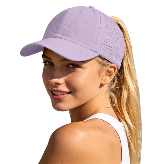 Gaexia Womens Ponytail Baseball Cap Adjustable High Messy Bun Ponycap Quick Drying Trucker Hats