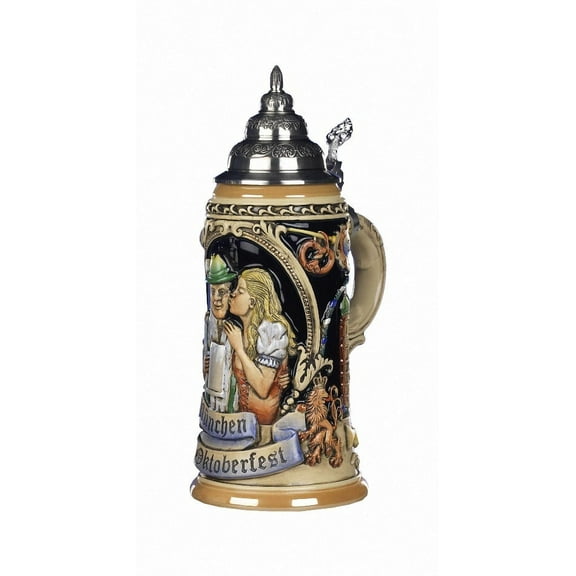 German Beer Stein 200 years Oktoberfest Munich Stein 0.75 liter tankard, beer mug KI 202 0,75L