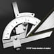 thumbnail image 2 of Vernier Bevel Protractor Transportador de ángulo universal para construcción de carpintero Hugtrwg Para estrenar, 2 of 9