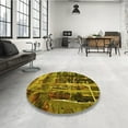 thumbnail image 3 of Ahgly Company Indoor Rectangle Patterned Orange Gold Area Rugs, 8' x 12', 3 of 6