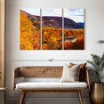 thumbnail image 3 of Elephant Stock Autumn Bear Mountainscape Wall Art - Horizontal Multi Panel Canvas - 3 Pieceliving Room Wall Decor - Photography Nature Multi Panel - Orange And Blue Decor - 50" x 32", 3 of 8