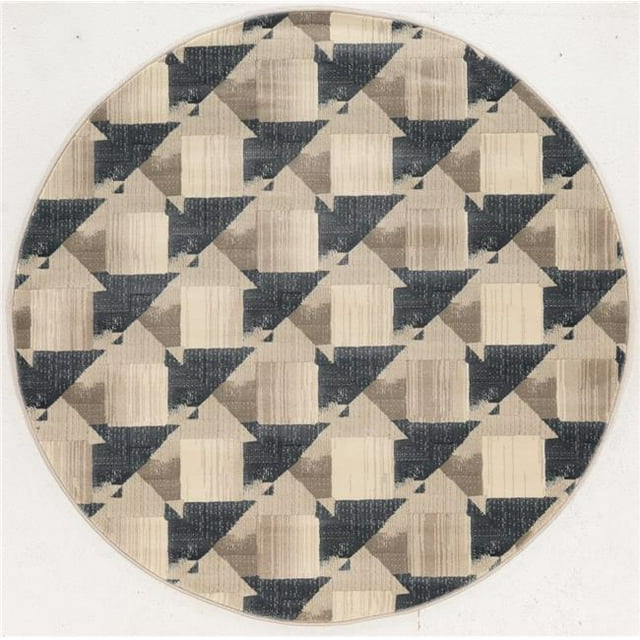 Radici 3794-1005-GREYBONE Tapis de Sol Rond Iso - Gris