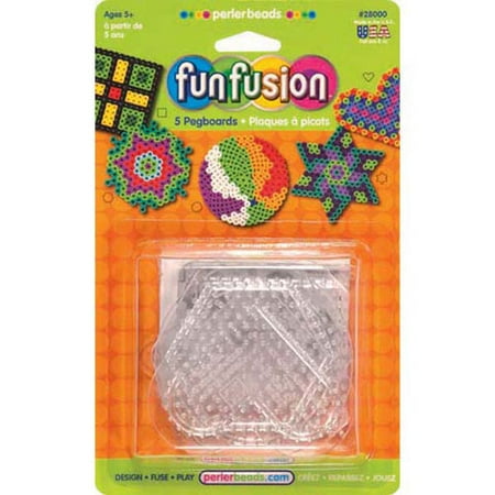 Perler Pegboards: Square, Clear, 5.7 inches, 5pc
