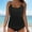 Black, variant on Odbmxy Womens Swimsuits Tankini Padded Camisole Women's Swimsuits Wire-Free Beachwear Solid Color Two Piece Swimwear,Green M