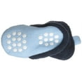 thumbnail image 5 of Luvable Friends Baby and Toddler Boy Cozy Fleece Booties, Light Blue Navy, 3 Toddler, 5 of 5