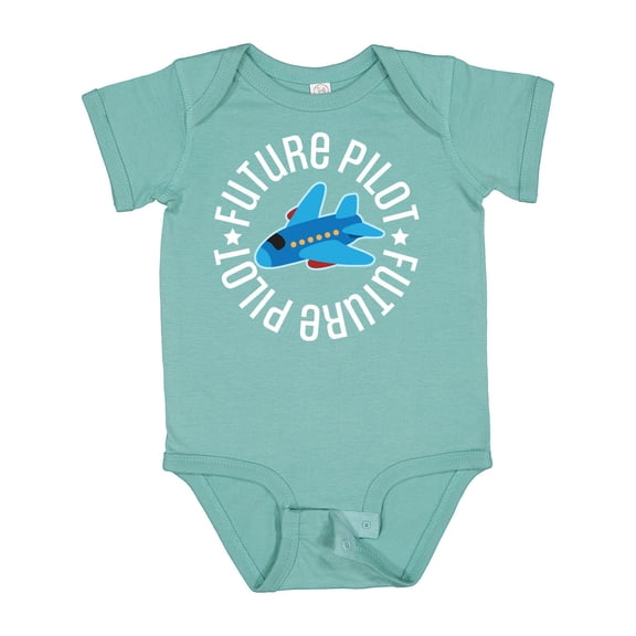 Inktastic Future Pilot Boys Airplane Flying Boys Baby Bodysuit