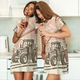 thumbnail image 4 of Logiee Combine harvester working with tractor Print Nightgowns for Women,Soft Short-Sleeved Lightweight Sleepwear, Loose Sleepshirts, 4 of 6