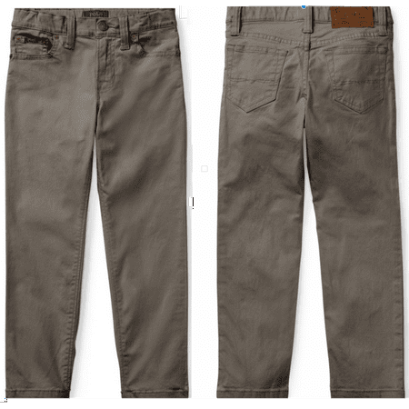 Ralph Lauren Polo Junior Boy's, Varick Stretch Cotton Pant, Fall Gray, 18