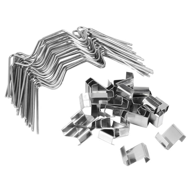 50X Greenhouse Glazing Clips Stainless Steel W Z Type Spring Wire for