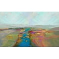 thumbnail image 2 of Tienhaara, Michael 24x16 Black Ornate Wood Framed with Double Matting Museum Art Print Titled - Mountain vista I, 2 of 4