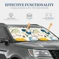 thumbnail image 4 of Haiem Childish Dinosaur Car Windshield Sun Shade (2 Pieces) Foldable Windshield Sun Shade Car Accessories for Truck SUV Pickup-Small, 4 of 7