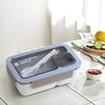 thumbnail image 4 of Portable Plastic Partition Integrated Lunch Box, Multi-functional Light Food Bento Box, 4 of 4