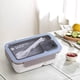 thumbnail image 4 of Fiambrera Portátil de Plástico con Hebilla de Cierre, Compartimento Doble con Compartimentos para Condimentos, Gran Capacidad para Comidas, Ideal para Picnics En La Oficina, Incluye Cuchara,, 4 of 4