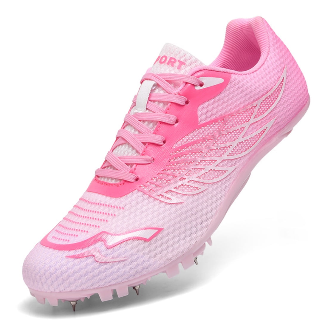 ChiVerve Track and Field Shoes for Men Women 8 Spikes Boys and Girls Kids Running Racing Shoes