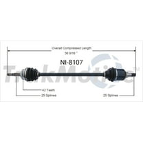 CV Axle Shaft Fits select: 2000-2006 NISSAN SENTRA