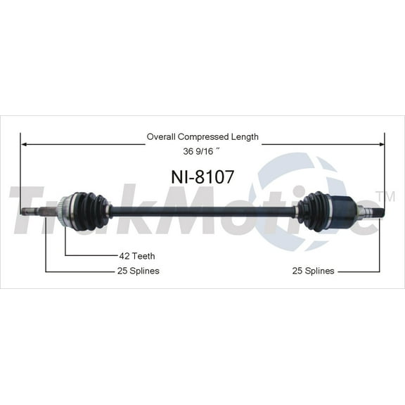 CV Axle Shaft Fits select: 2000-2006 NISSAN SENTRA