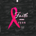 thumbnail image 4 of Inktastic Faith over Fear Breast Cancer Awareness with Pink Ribbon Women's T-Shirt, 4 of 5