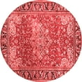 thumbnail image 1 of Ahgly Company Indoor Round Medallion Red Traditional Area Rugs, 8' Round, 1 of 4