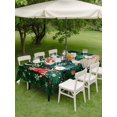 thumbnail image 3 of Outdoor Tablecloth with Umbrella Hole and Zipper, Christmas Tree Rectangle Table Cloth 60x102 Inch Waterproof Tablecloth, Green Gnomes Winter Xmas Snowflake Picnic Table Cover for Patio Camping, 3 of 7