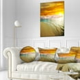 thumbnail image 1 of Design Art - Plage Incroyablement Colorée avec des Empreintes de Pas, 1 of 4