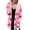 Pink Colorblock, variant on Zeagoo Women' Cardigans Long Sleeveless Sweater Button Down Open Front Colorblock Clothes