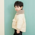 thumbnail image 4 of Esaierr Boys Girls Winter Thicken Jackets Coats for Kids Toddler,Baby Fleece Warm Cotton Outerwear 1-6Y lapel Short Snow Jacket, 4 of 7