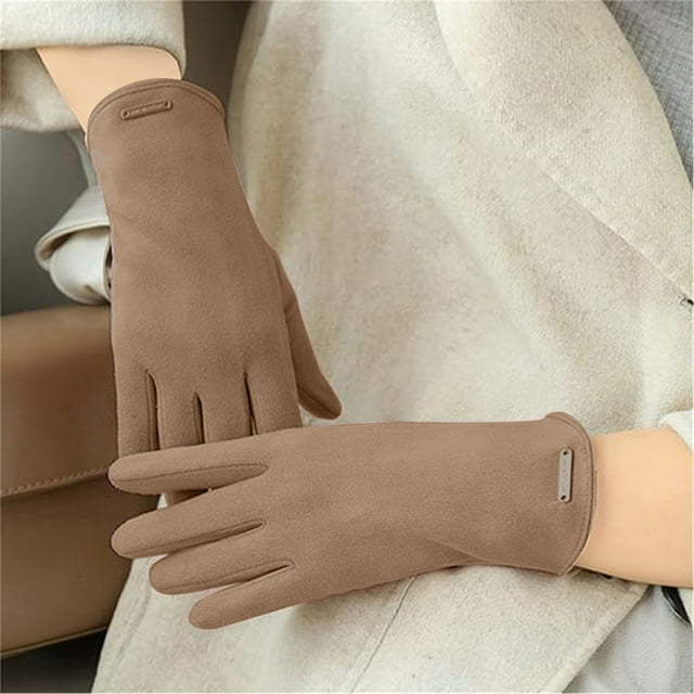 Suede Warm Gloves For Men And Women With Heating In Winter Non Flip Velvet Gloves For Screen Hand Gloves Kitchen Cleaning Rubber Gloves Cleaning Disposable Heavy Duty Rubber Gloves